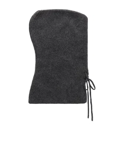 Arch4 Klosters Ribbed Cashmere Balaclava In Gray
