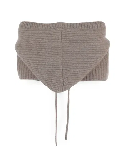 Arch4 Ribbed Cashmere Hood In Brown