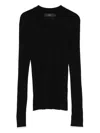 Arch4 Maja Ribbed Organic Cashmere Polo Shirt In Black