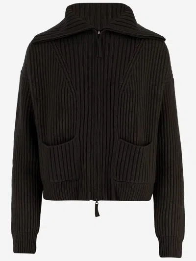 Arch4 Ribbed Cashmere Sweater In Brown