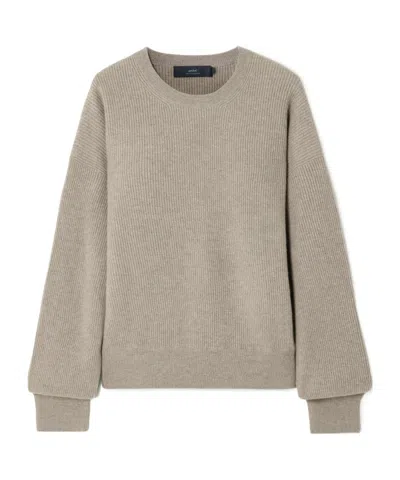 Arch4 Ribbed Sweater In Brown