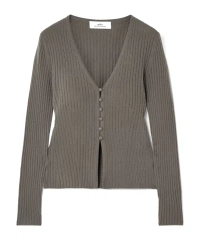 Arch4 Ribbed Sweater In Gray