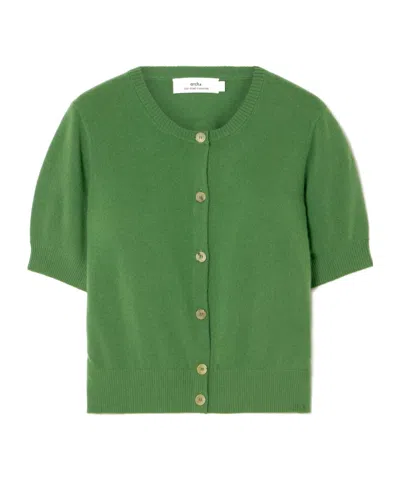 Arch4 Short-sleeved Knitted Shirt In Green