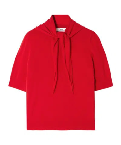 Arch4 Imogen Organic Cashmere Sweater In Red