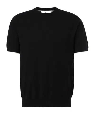 Arch4 Short-sleeved Sweater In Black