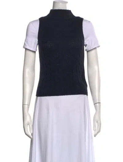Pre-owned Arch4 Silk Turtleneck Sweater In Black