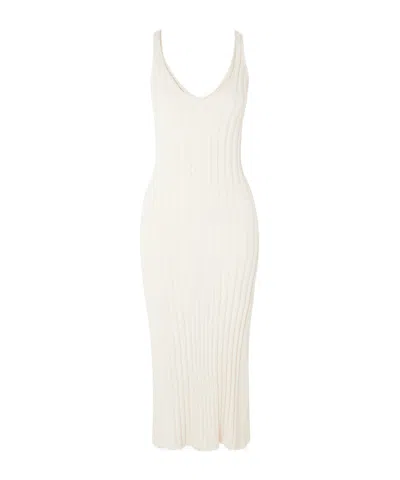 Arch4 Sleeveless Dress In White