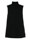 Arch4 Sleeveless Turtleneck Top In Black