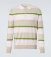 Arch4 Striped Cashmere Polo Sweater In Multi