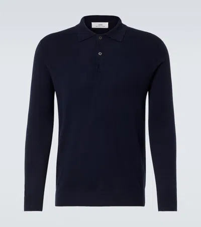 Arch4 Swansea Cashmere Polo Sweater In Blue