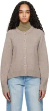 Arch4 Taupe Belgravia Cardigan In Storm Quartz