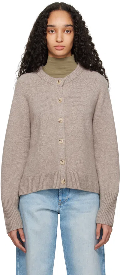 Arch4 Taupe Belgravia Cardigan In Storm Quartz