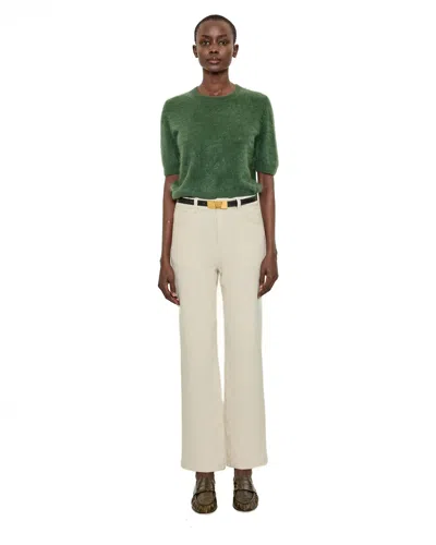 Arch4 Toulon Brushed Organic Cashmere Sweater In Green