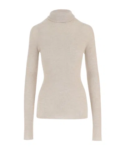 Arch4 Turtleneck Knit Top In Neutral
