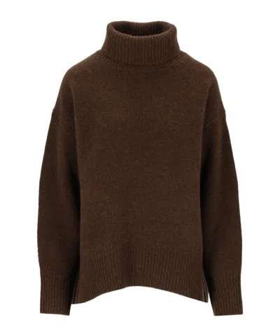 Arch4 Turtleneck Sweater In Brown