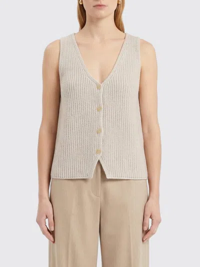 Arch4 Cotton And Cashmere Knit Vest In Neutral