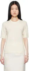 Arch4 White Logan T-shirt In Ivory