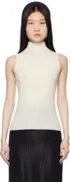 Arch4 White Mika Top In Ivory