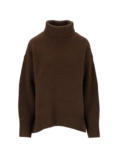 Arch4 World's End Chunky Cashmere Sweater In Brown
