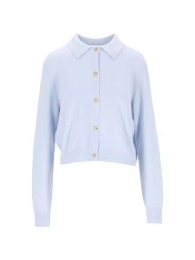 Arch4 Wrexham Buttoned Cardigan In Blue