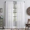 Archaeo Akari Rod Pocket Light-filtering Single Curtain Panel In White