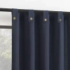 Archaeo Boulder Tab Top Sheer Single Curtain Panel In Blue
