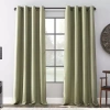 Archaeo Colt Grommet Top Energy Saving 100% Blackout Single Curtain Panel In Green