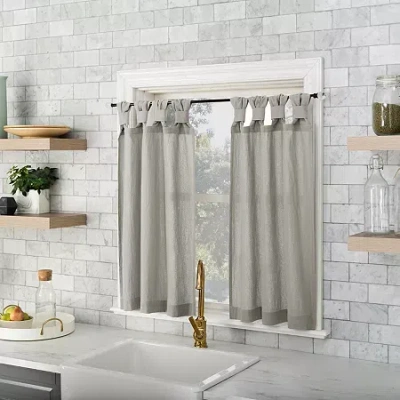 Archaeo Sarro 2-pc. Tab Top Window Tier In Silver