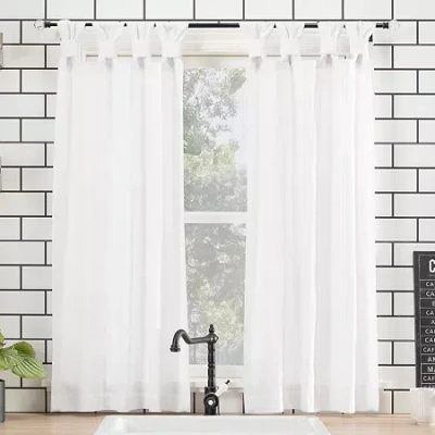 Archaeo Sarro 2-pc. Tab Top Window Tier In White