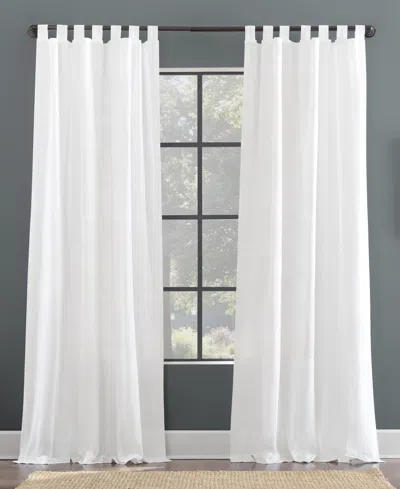 Archaeo Tab Top Curtain, 50" X 84" In White