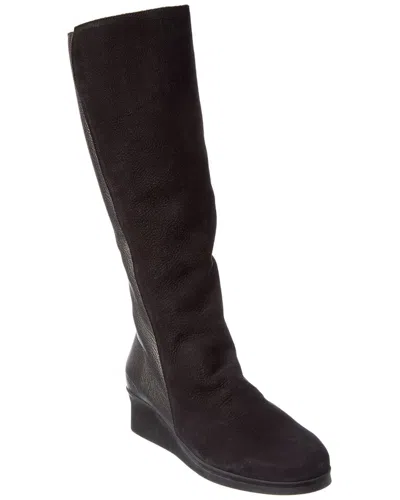 Arche Abeska Leather Knee-high Boot In Black