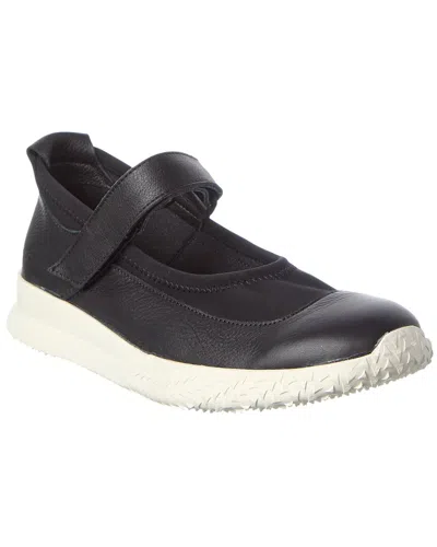 Arche Andaby Leather Flat In Black