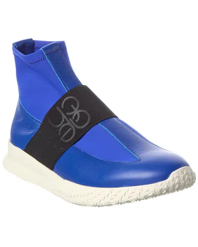 Arche Andkow Leather Flat In Blue