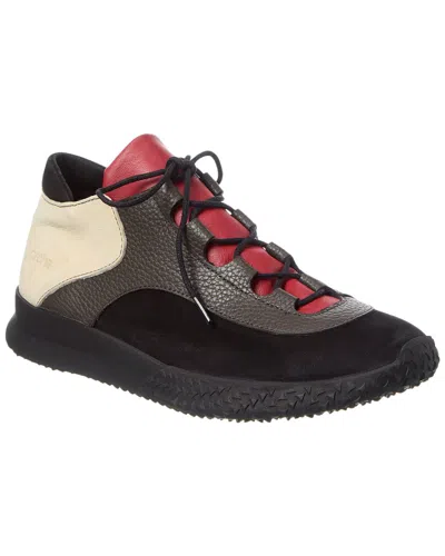 Arche Andrea Leather & Suede Sneaker In Black