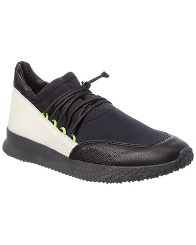Arche Andyni Neoprene & Leather Sneaker In Black