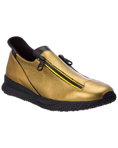 Arche Andzum Leather Sneaker In Gold