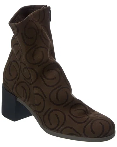 Arche Angbaa Leather Bootie In Brown