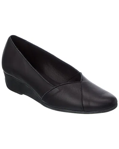 Arche Anyssi Leather Wedge Pump In Black