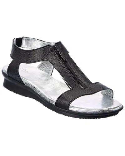 Arche Aurnaa Leather Sandal In Black