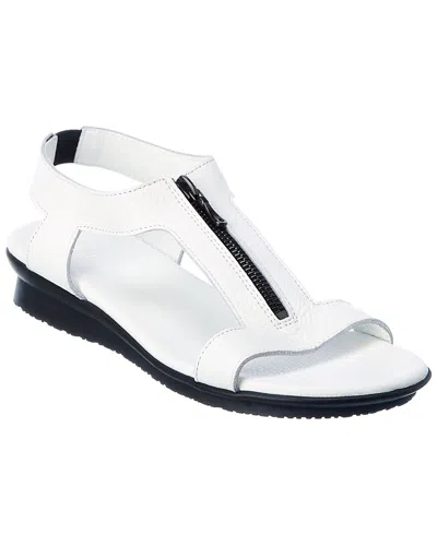 Arche Aurnaa Leather Sandal In White