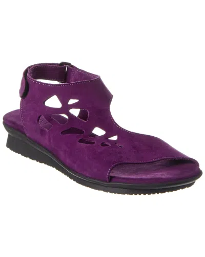 Arche Aurora Leather Sandal In Purple