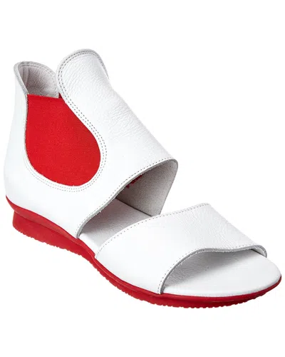 Arche Aury Leather Flat In White