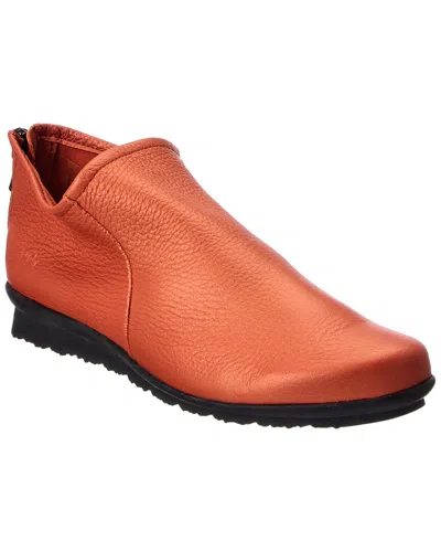 Arche Babyqi Leather Bootie In Orange
