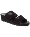 Arche Balahi Suede Wedge Sandal In Black