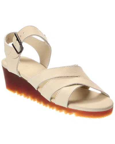 Arche Balbaz Leather Sandal In Burgundy