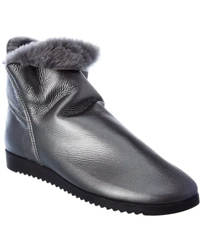 Arche Baosha Leather Bootie In Gray