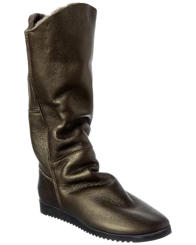 Arche Baosky Leather Boot In Silver