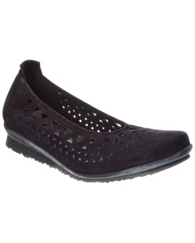 Arche Baraya Leather Flat In Black