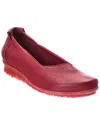 Arche Barege Leather Flat In Red