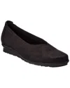 Arche Barene Leather Flat In Black